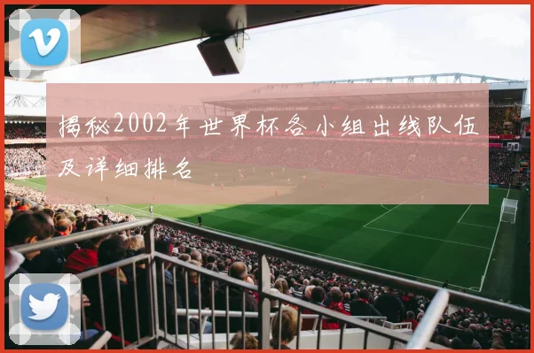 揭秘2002年世界杯各小组出线队伍及详细排名
